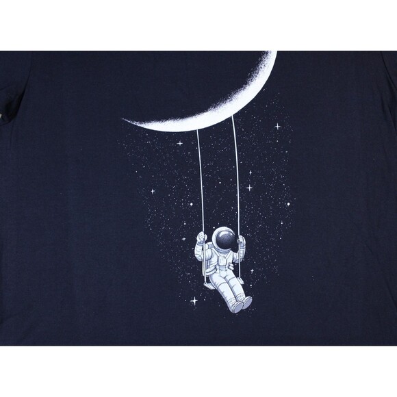 Moon Swing Astronaut Graphic Tee T-Shirt (Medium)-NEW WITH OUT TAGS! - Picture 2 of 5